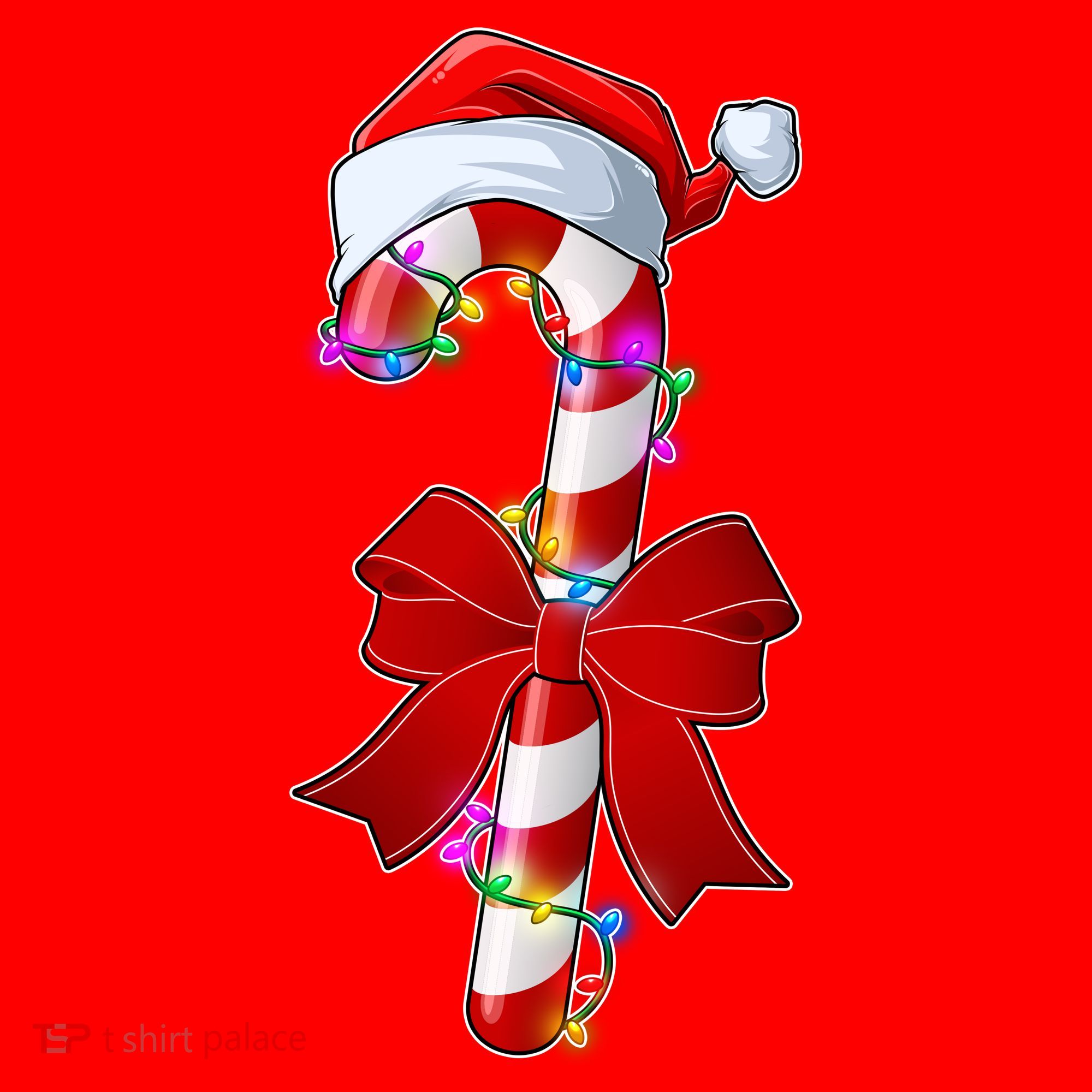 Cute Christmas Candy Cane Santa Hat