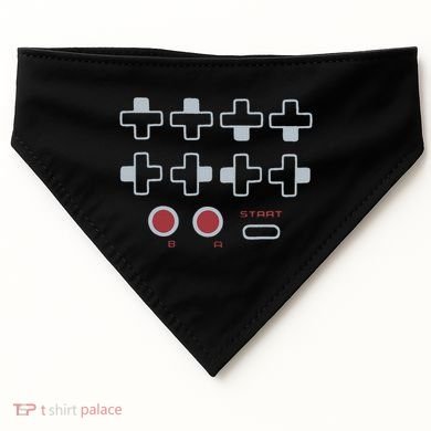 Cheat Code Contra Password Retro Game Gamer Gaming USA-Made Doggie Bandana