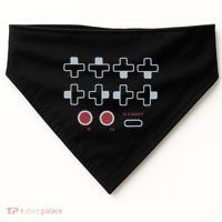 Cheat Code Contra Password Retro Game Gamer Gaming USA-Made Doggie Bandana thumb 0