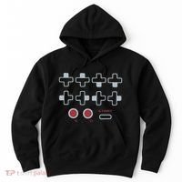 Cheat Code Contra Password Retro Game Gamer Gaming Hoodie thumb 0