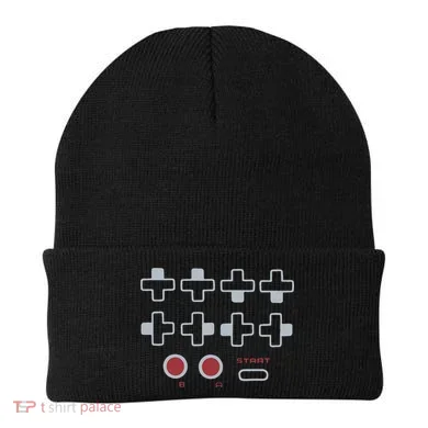 Cheat Code Contra Password Retro Game Gamer Gaming Beanie