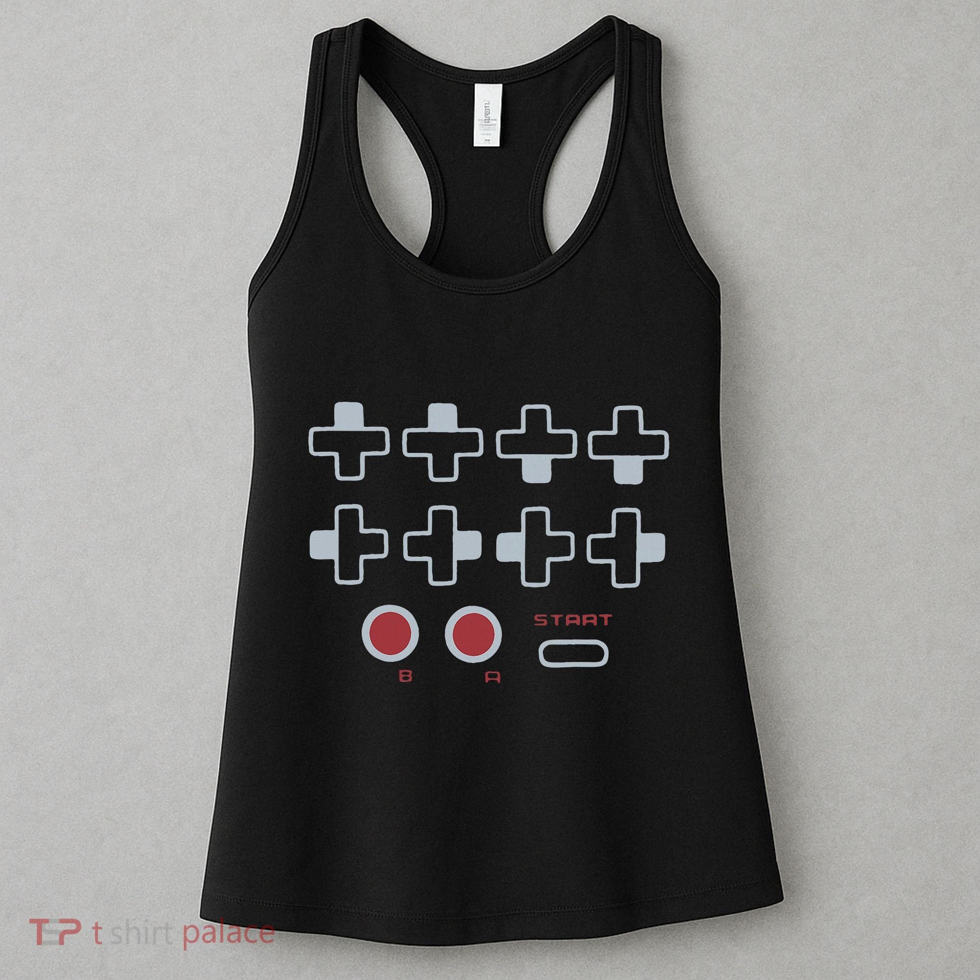 Cheat Code Contra Password Retro Game Gamer Gaming Women's Tank Top