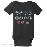 Cheat Code Contra Password Retro Game Gamer Gaming Baby Bodysuit thumb 0