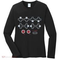 Cheat Code Contra Password Retro Game Gamer Gaming Women's Long Sleeve Shirt thumb 0