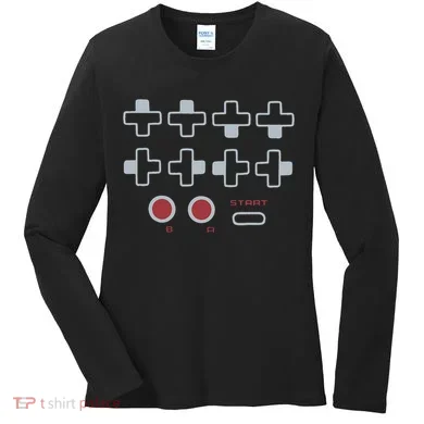 Cheat Code Contra Password Retro Game Gamer Gaming Women's Long Sleeve Shirt