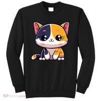 Calico Cat Cute Kitty Pet Kitten Owner Purr Meow Mom Mother Sweatshirt thumb 0