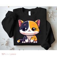 Calico Cat Cute Kitty Pet Kitten Owner Purr Meow Mom Mother Sweatshirt thumb 2