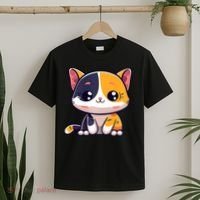 Calico Cat Cute Kitty Pet Kitten Owner Purr Meow Mom Mother T-Shirt thumb 2