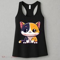 Calico Cat Cute Kitty Pet Kitten Owner Purr Meow Mom Mother Women's Tank Top thumb 3