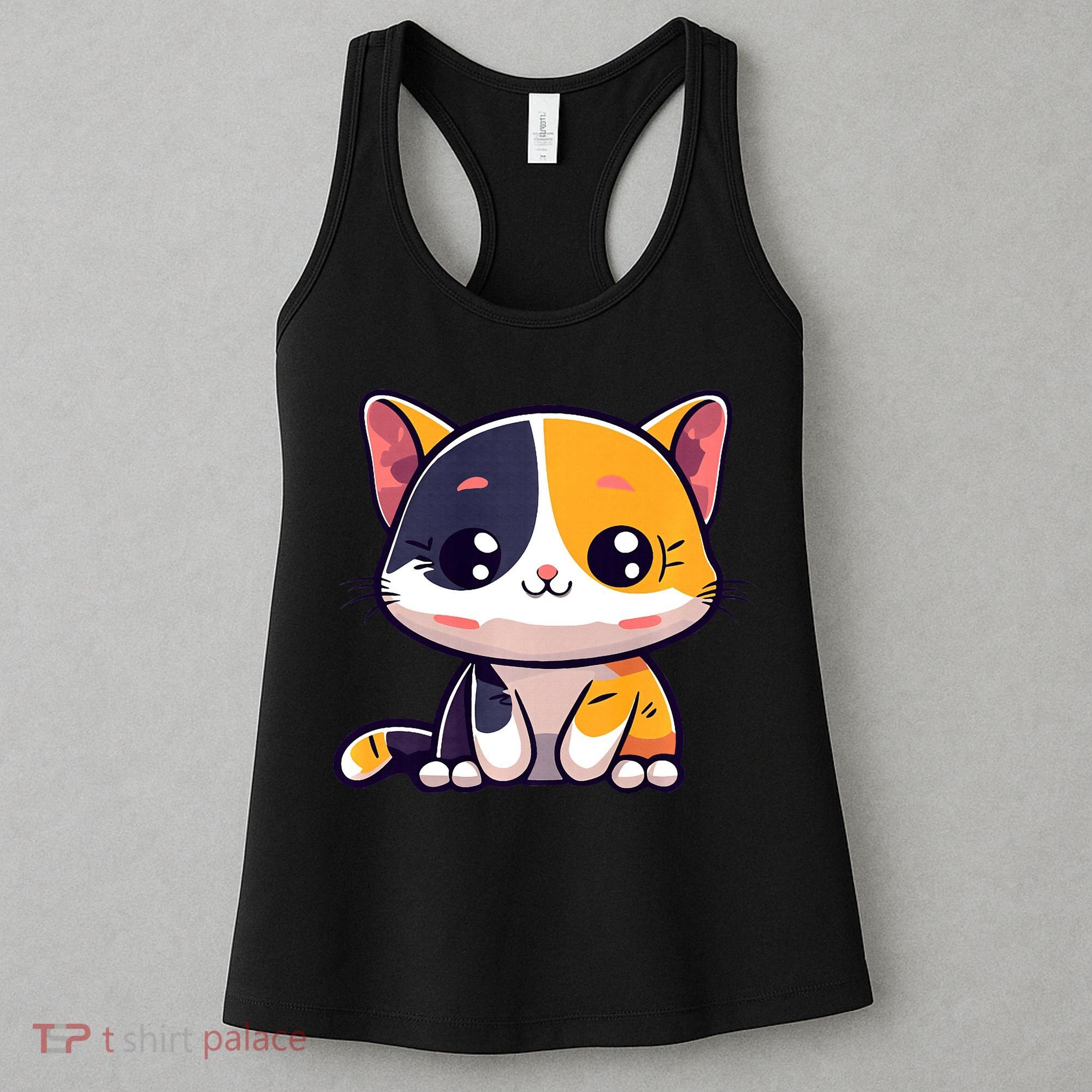 Calico Cat Cute Kitty Pet Kitten Owner Purr Meow Mom Mother Women's Tank Top