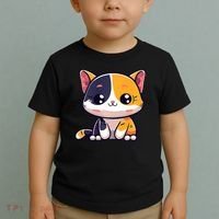 Calico Cat Cute Kitty Pet Kitten Owner Purr Meow Mom Mother Toddler T-Shirt thumb 2