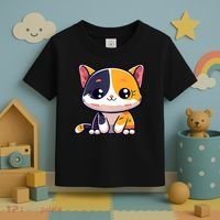 Calico Cat Cute Kitty Pet Kitten Owner Purr Meow Mom Mother Toddler T-Shirt thumb 3