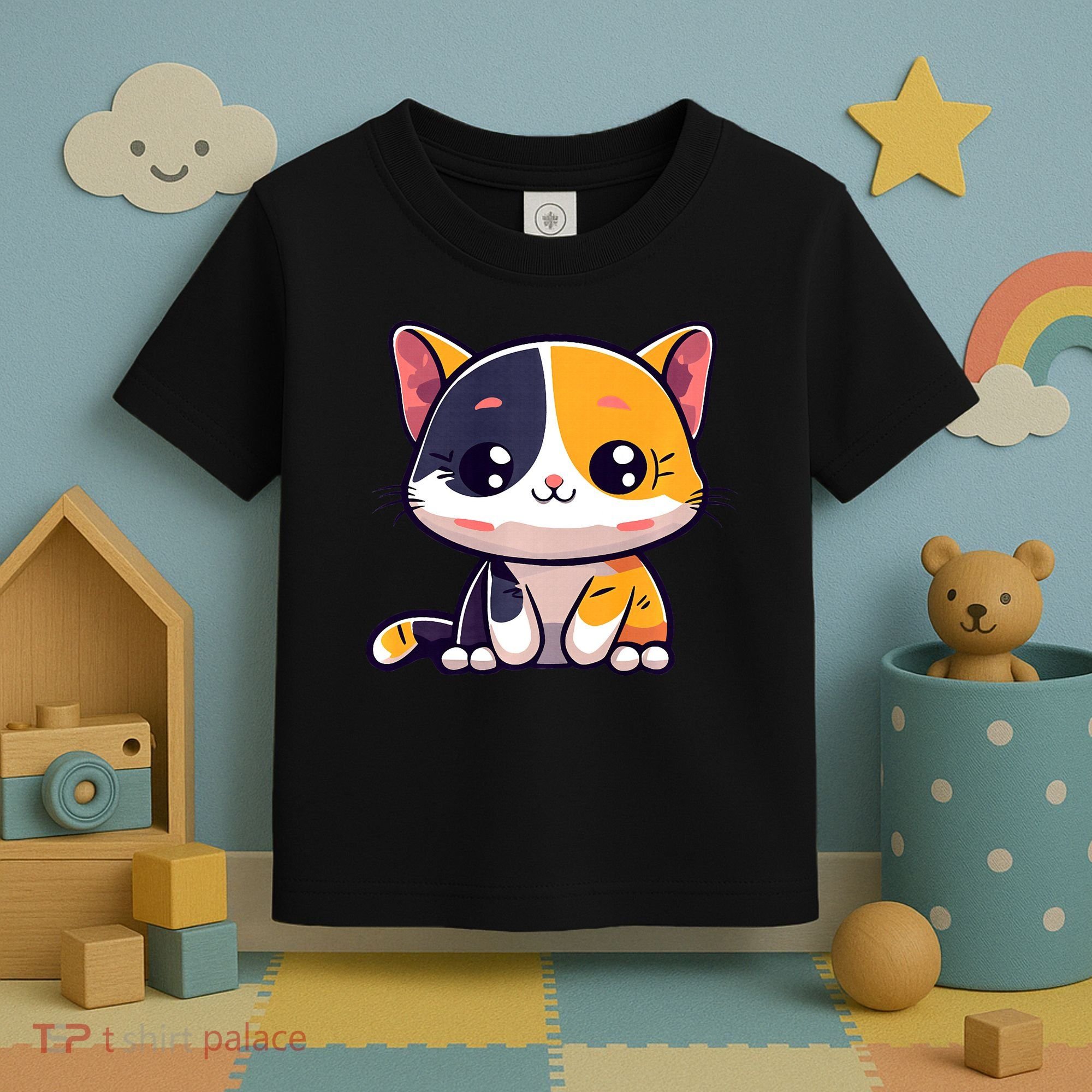 Calico Cat Cute Kitty Pet Kitten Owner Purr Meow Mom Mother Toddler T-Shirt