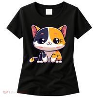 Calico Cat Cute Kitty Pet Kitten Owner Purr Meow Mom Mother Women's T-Shirt thumb 0