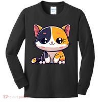 Calico Cat Cute Kitty Pet Kitten Owner Purr Meow Mom Mother Kids Long Sleeve Shirt thumb 0