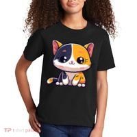 Calico Cat Cute Kitty Pet Kitten Owner Purr Meow Mom Mother Kids T-Shirt thumb 2
