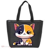Calico Cat Cute Kitty Pet Kitten Owner Purr Meow Mom Mother Tote Bag thumb 0