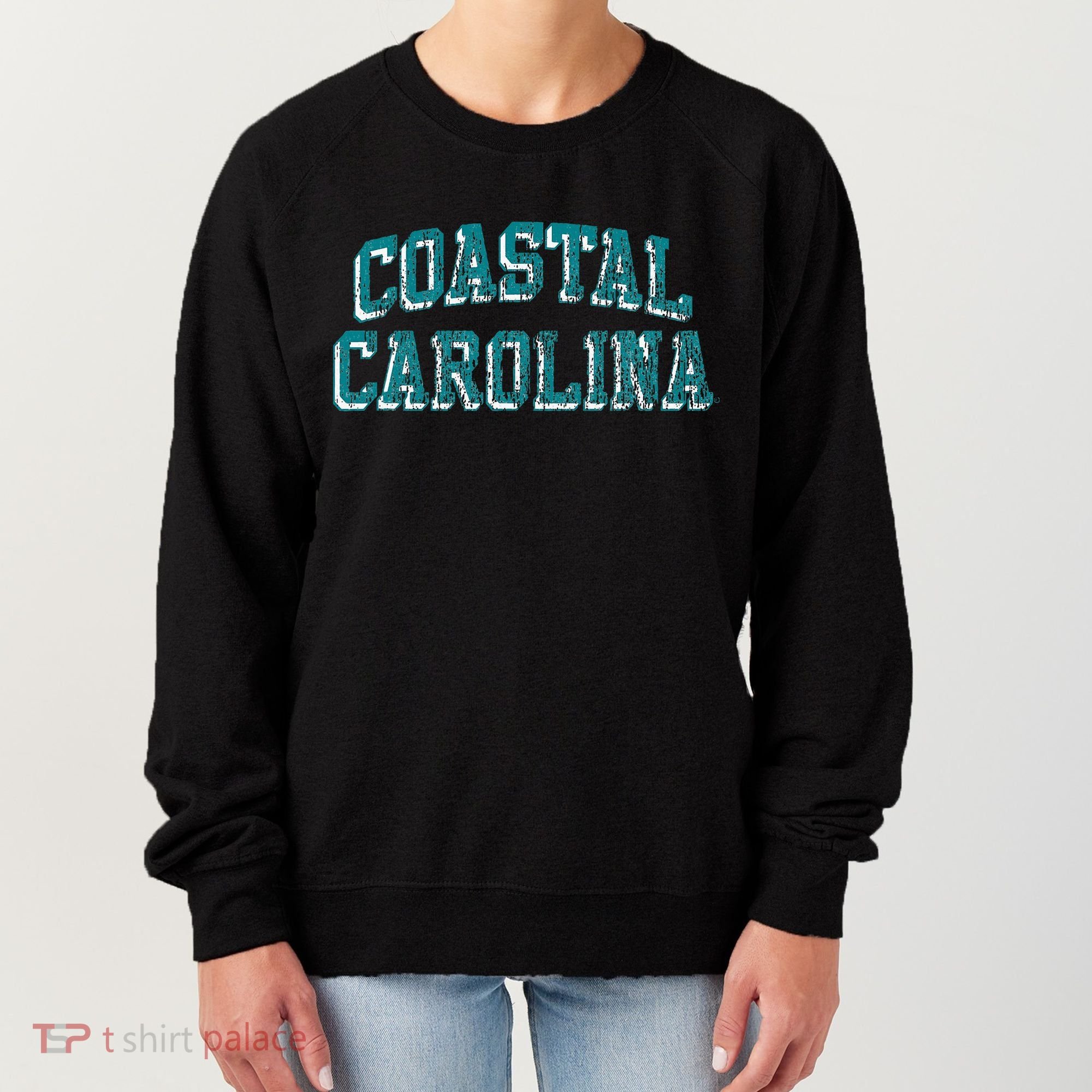 Coastal Carolina Chanticleers Retro Arch Logo Women's Sweatshirt