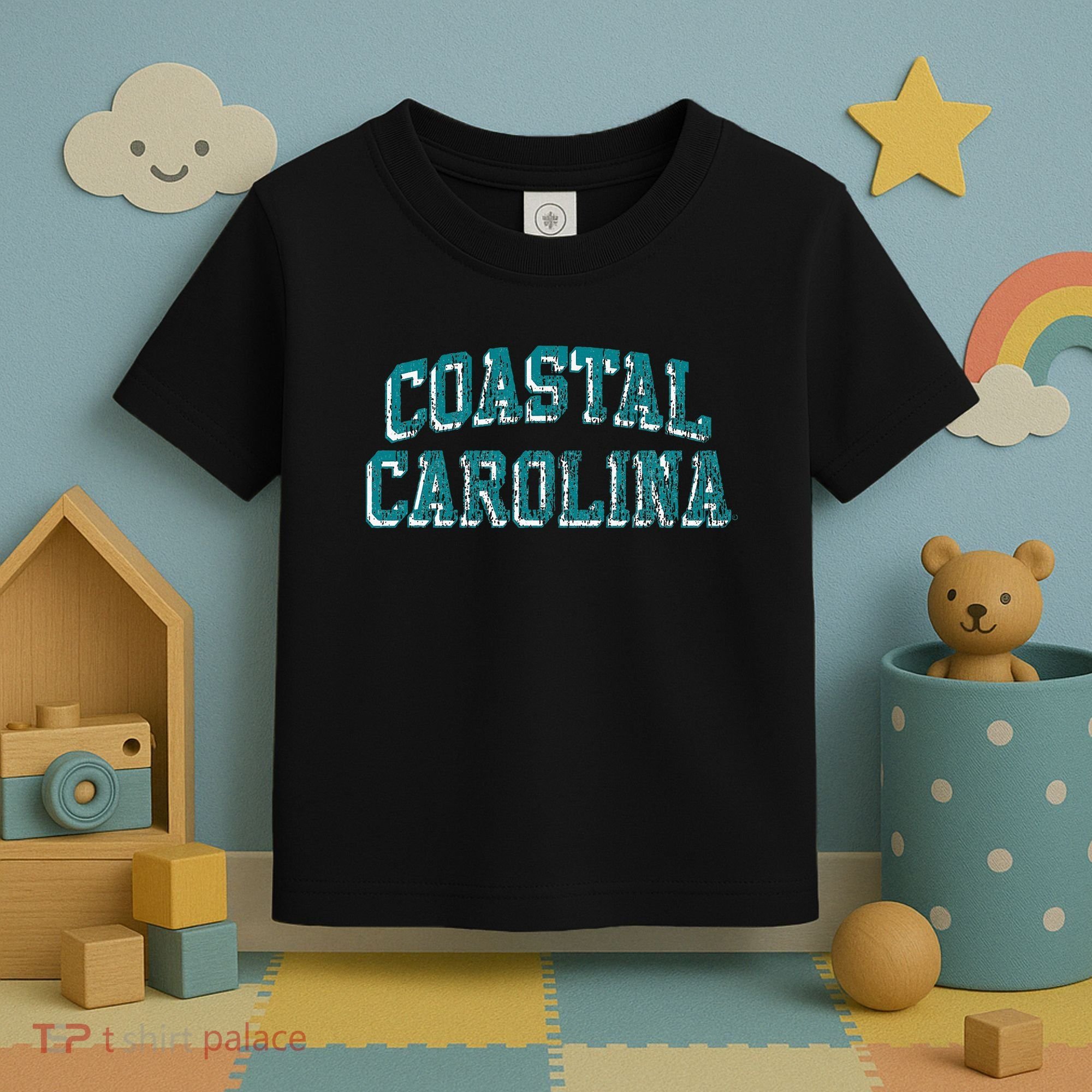 Coastal Carolina Chanticleers Retro Arch Logo Toddler T-Shirt