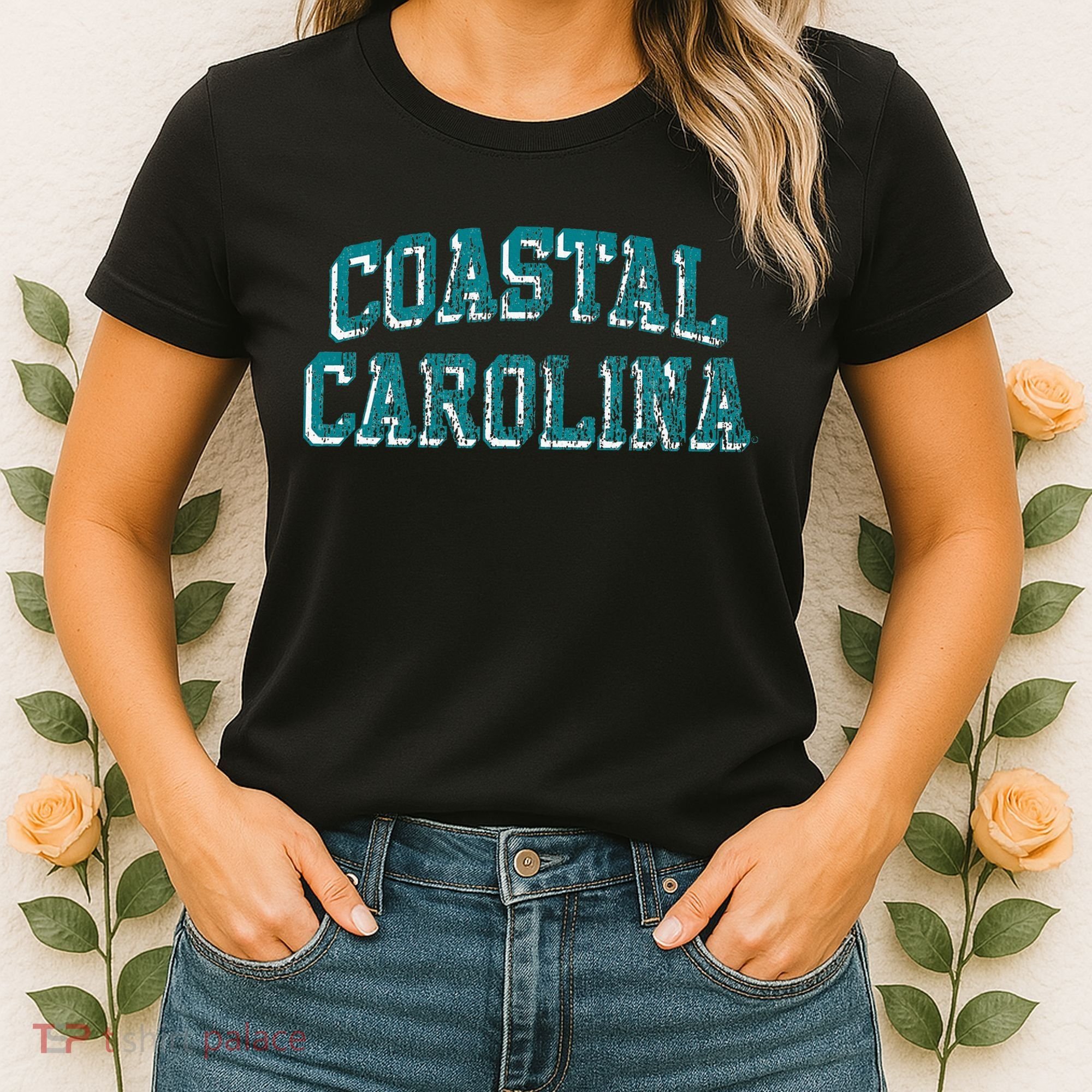 Coastal Carolina Chanticleers Retro Arch Logo Women's T-Shirt