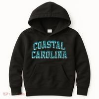 Coastal Carolina Chanticleers Retro Arch Logo Kids Hoodie thumb 0