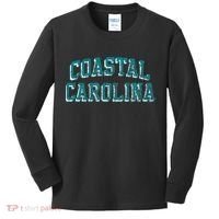 Coastal Carolina Chanticleers Retro Arch Logo Kids Long Sleeve Shirt thumb 0