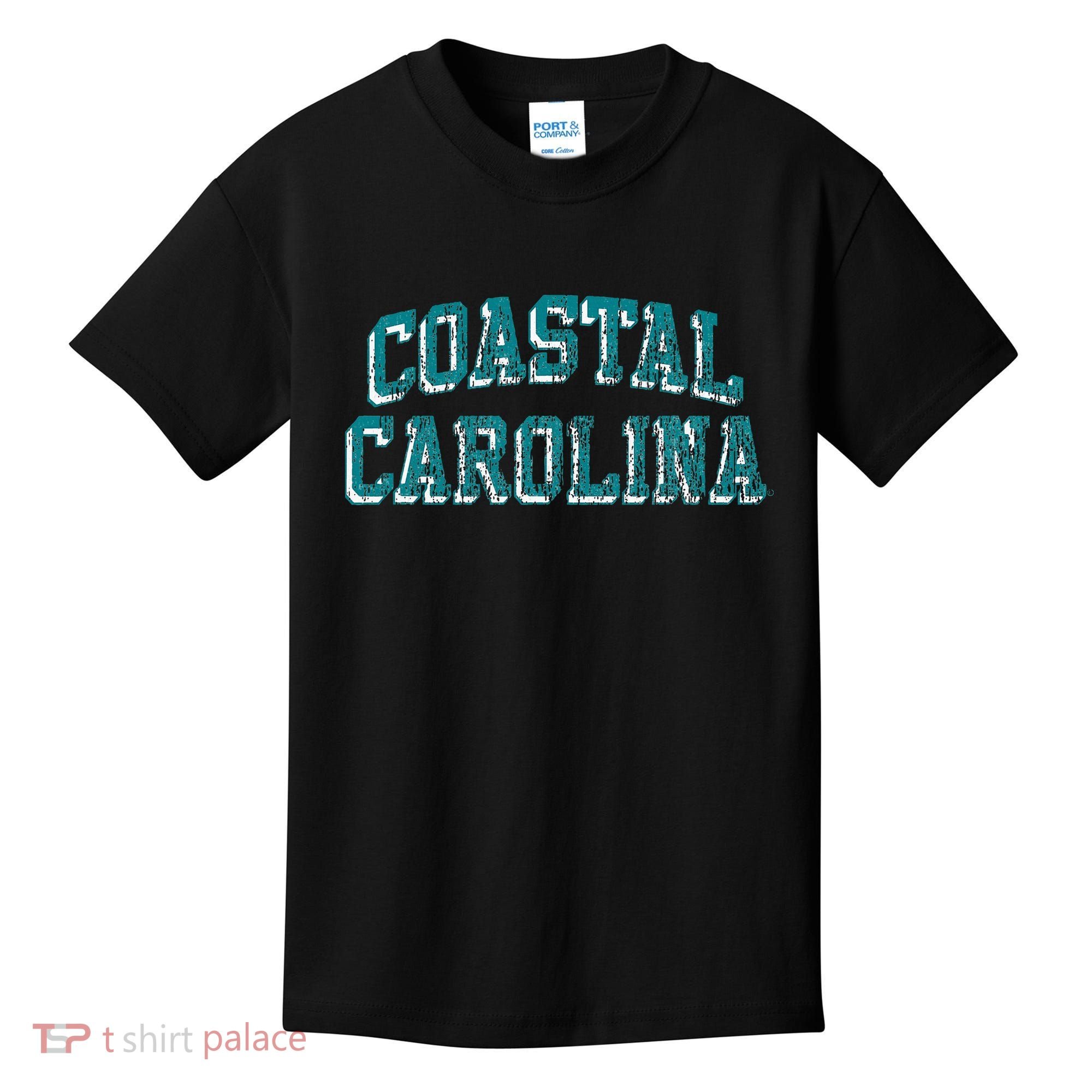Coastal Carolina Chanticleers Retro Arch Logo Kids T-Shirt