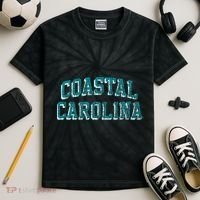 Coastal Carolina Chanticleers Retro Arch Logo Kids Tie-Dye T-Shirt thumb 2