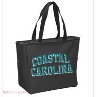 Coastal Carolina Chanticleers Retro Arch Logo Tote Bag thumb 2