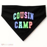 College Cousin Camp Aunt Team Family Vibes Best Ever Gift USA-Made Doggie Bandana thumb 0