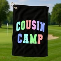 College Cousin Camp Aunt Team Family Vibes Best Ever Gift Golf Towel thumb 1