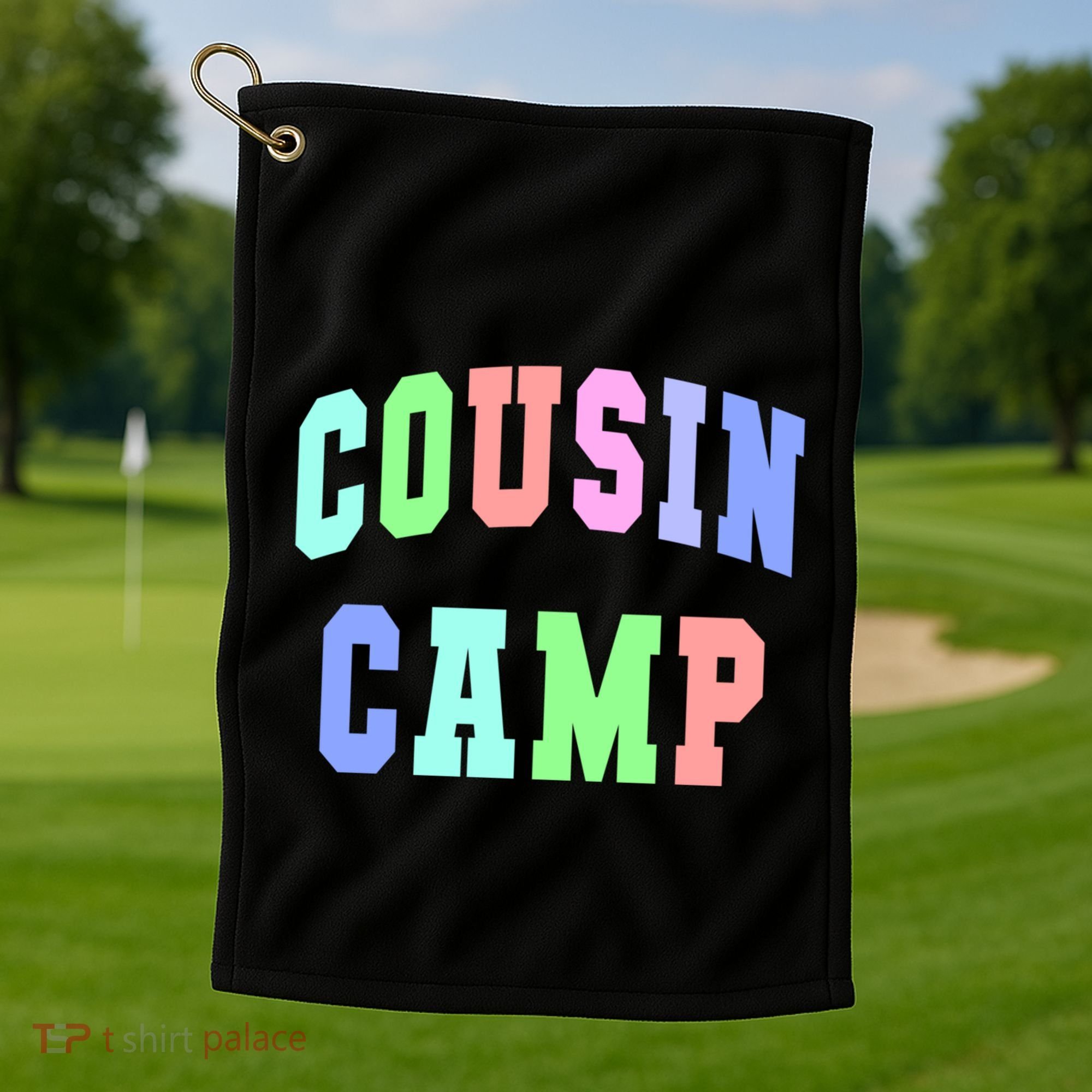 College Cousin Camp Aunt Team Family Vibes Best Ever Gift Golf Towel