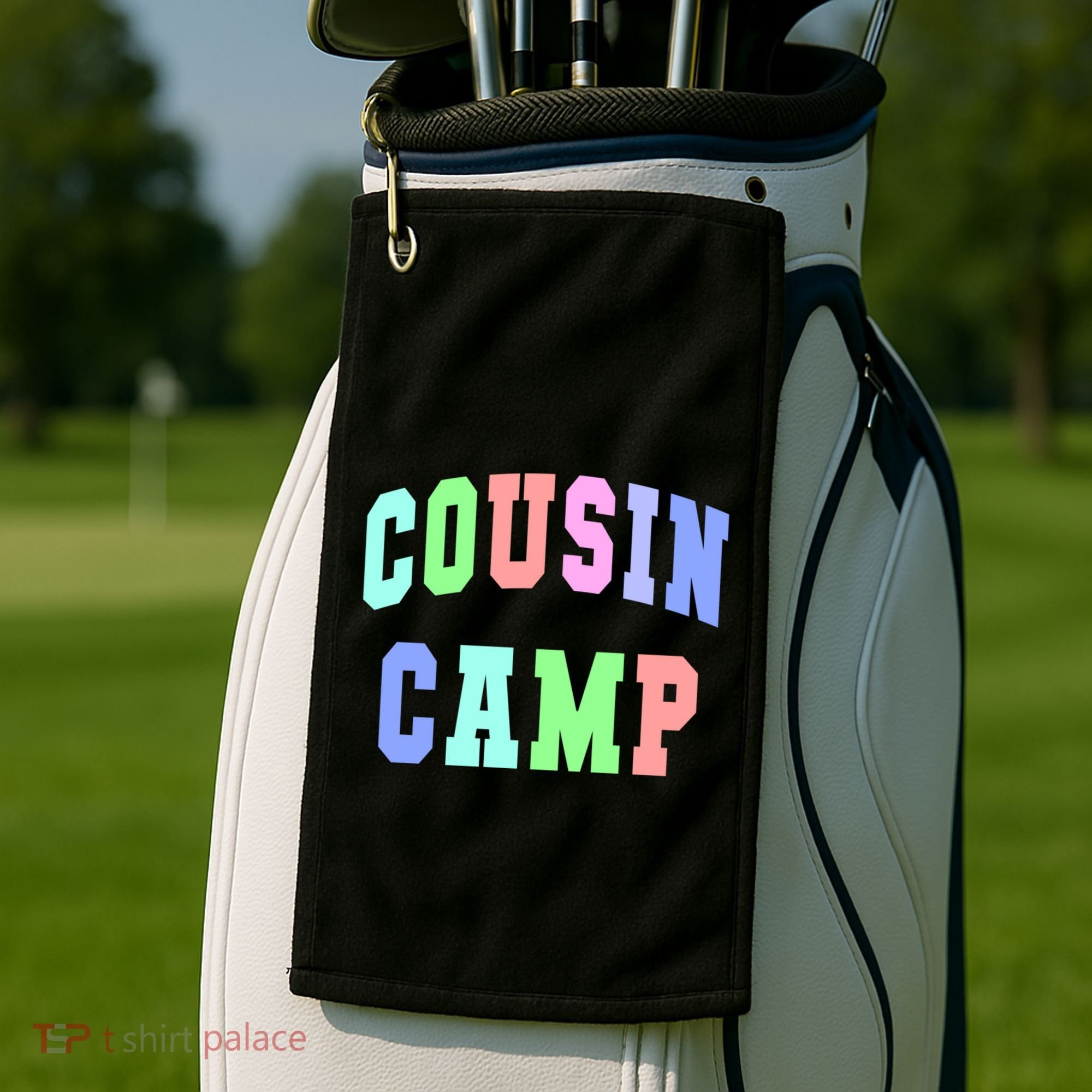 College Cousin Camp Aunt Team Family Vibes Best Ever Gift Golf Towel