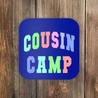 College Cousin Camp Aunt Team Family Vibes Best Ever Gift Coaster thumb 0