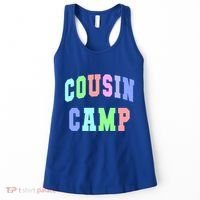 College Cousin Camp Aunt Team Family Vibes Best Ever Gift Women's Tank Top thumb 0