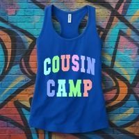 College Cousin Camp Aunt Team Family Vibes Best Ever Gift Women's Tank Top thumb 3