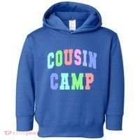 College Cousin Camp Aunt Team Family Vibes Best Ever Gift Toddler Hoodie thumb 0