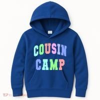 College Cousin Camp Aunt Team Family Vibes Best Ever Gift Kids Hoodie thumb 0