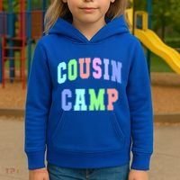 College Cousin Camp Aunt Team Family Vibes Best Ever Gift Kids Hoodie thumb 3