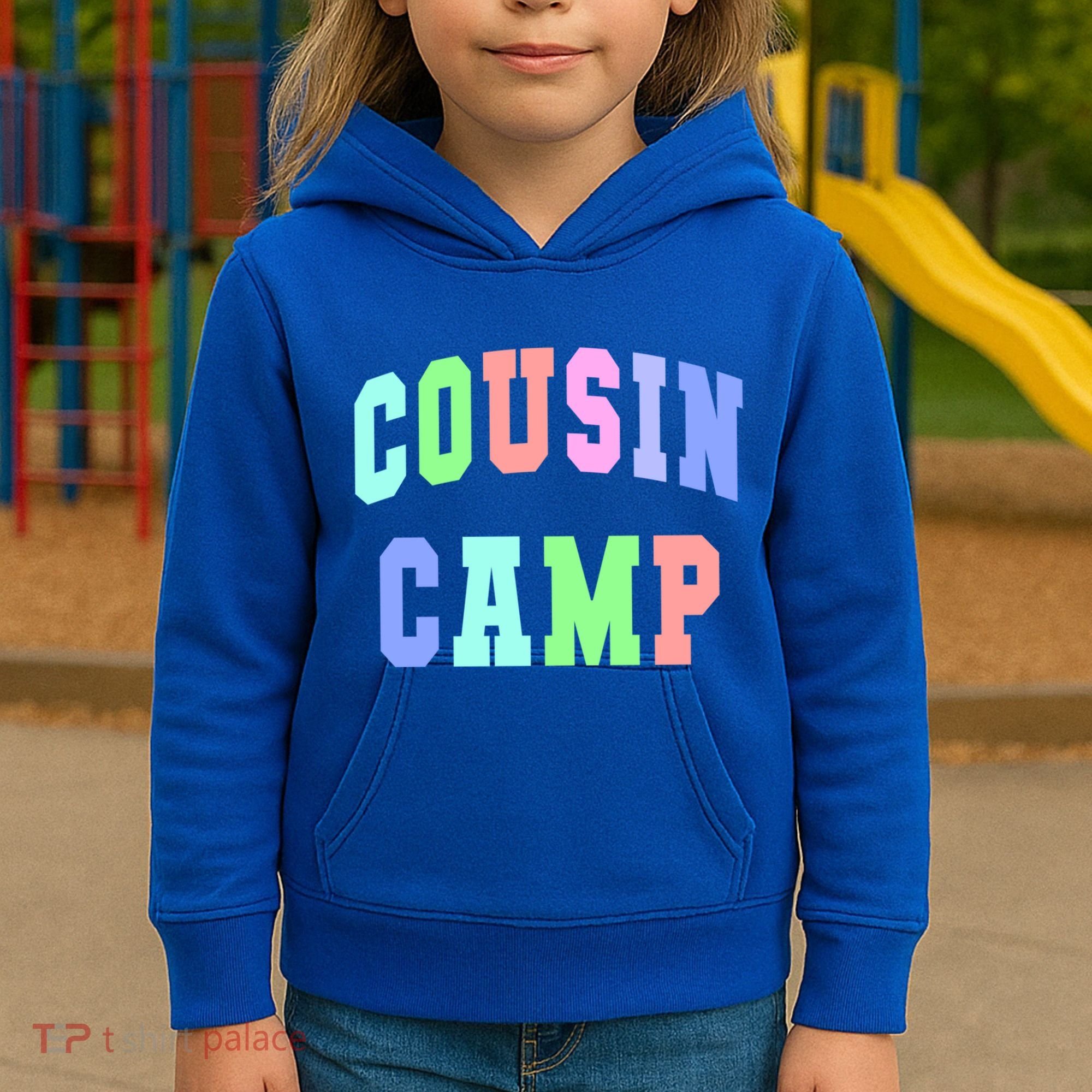 College Cousin Camp Aunt Team Family Vibes Best Ever Gift Kids Hoodie