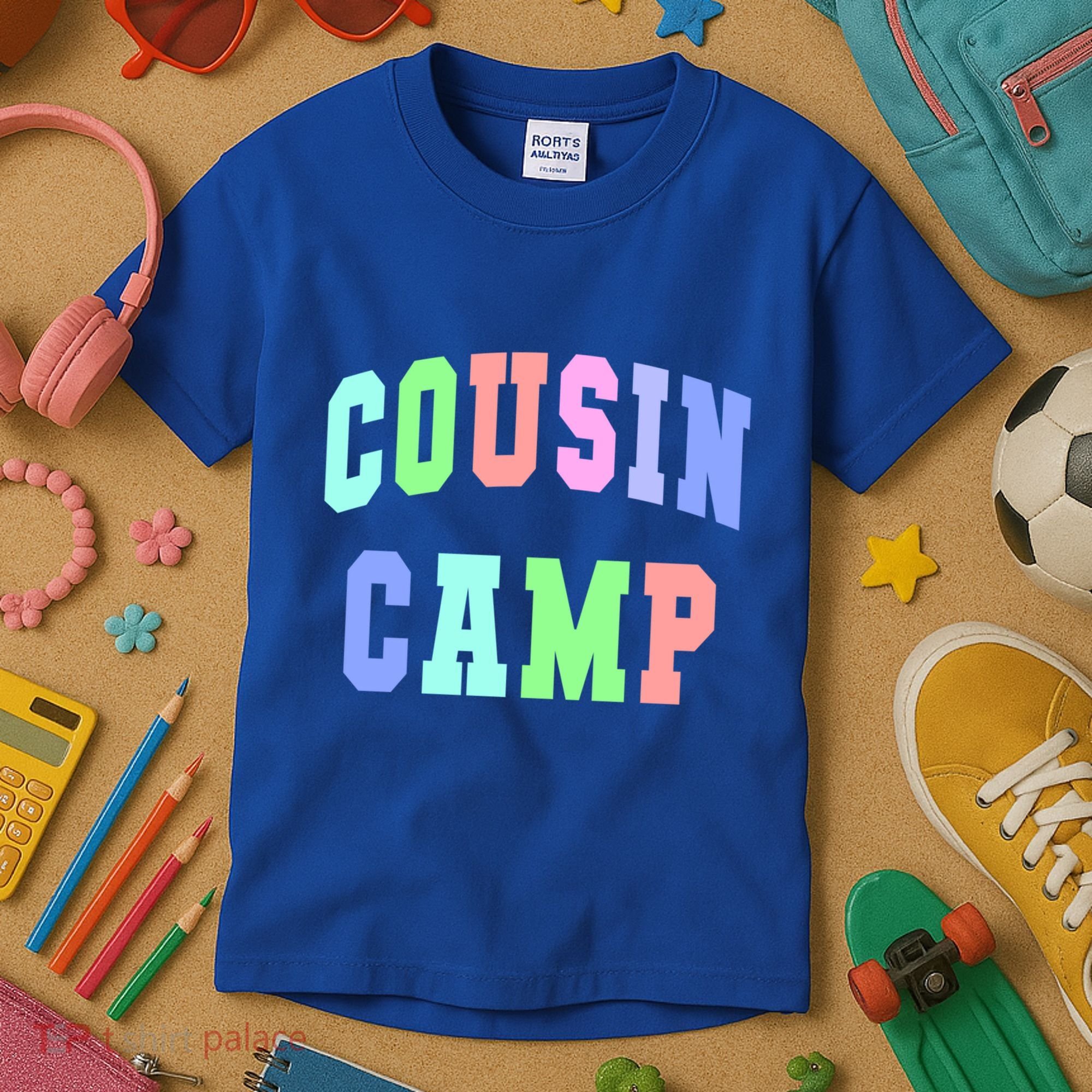College Cousin Camp Aunt Team Family Vibes Best Ever Gift Kids T-Shirt