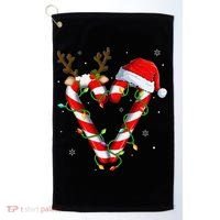 Candy Cane Crew Santa Christmas Lights Xmas Gift Golf Towel thumb 0