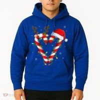 Candy Cane Crew Santa Christmas Lights Xmas Gift Hoodie thumb 2