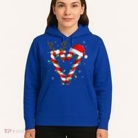 Candy Cane Crew Santa Christmas Lights Xmas Gift Hoodie thumb 5