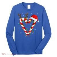 Candy Cane Crew Santa Christmas Lights Xmas Gift Long Sleeve Shirt thumb 0