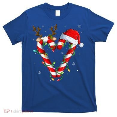 Candy Cane Crew Santa Christmas Lights Xmas Gift T-Shirt
