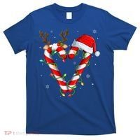 Candy Cane Crew Santa Christmas Lights Xmas Gift T-Shirt thumb 0