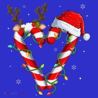 Candy Cane Crew Santa Christmas Lights Xmas Gift Coaster thumb 2