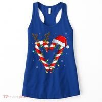 Candy Cane Crew Santa Christmas Lights Xmas Gift Women's Tank Top thumb 0