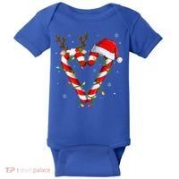 Candy Cane Crew Santa Christmas Lights Xmas Gift Baby Bodysuit thumb 0